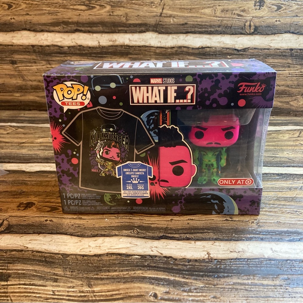 Funco pop tee and bobble head What if 2XL
